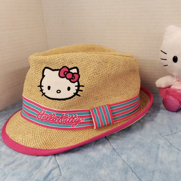 ❤ sweet Hello Kitty Fedora hat for kid/youth ❤ - Picture 1 of 1